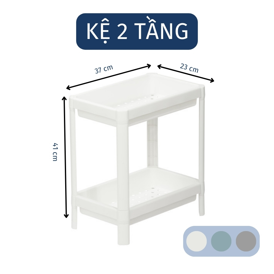 Kệ nhà tắm đa năng inochi chính hãng 2,3,4 tầng, kệ nhựa đựng đồ trong nhà vệ sinh phòng tắm tiện lợi
