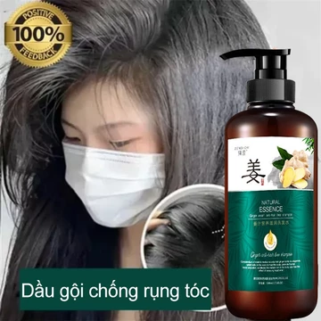 Dầu gội mọc tóc Dầu gội chống rụng tóc Dầu gội thảo dược 500ML+30ml Dầu gội gừng tươi kiềm dầu sạch gàu