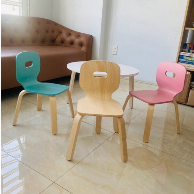 Ảnh Ghế Trẻ Em, Ghế Ăn Dặm, Ghế gỗ cho Bé Montessori, Ghế nhà trẻ - Plyconcept Joy Tí Nị Chair 4