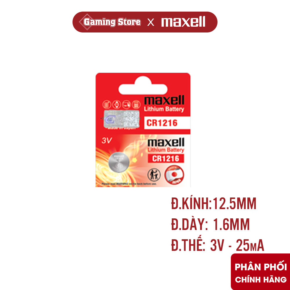 Pin Maxell CR2032/2025/2016/1632/1616/1620/1220/1216/2450/2430 Lithium ...