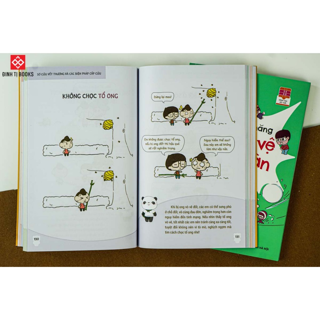 Ảnh Sách - 100 kỹ năng tự bảo vệ bản thân cho trẻ - Dành cho trẻ 3 - 9 tuổi - Đinh Tị Books 4