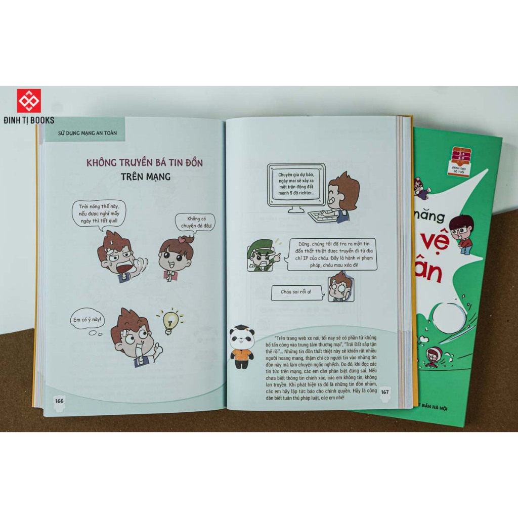 Ảnh Sách - 100 kỹ năng tự bảo vệ bản thân cho trẻ - Dành cho trẻ 3 - 9 tuổi - Đinh Tị Books 1