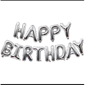 Bộ Chữ Happy Birthday Và Wedding Cao Su Bằng Bóng Bay Phao - Tiến Bóng Bay