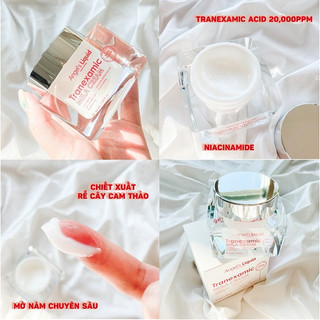 Bộ Dưỡng Trắng Xoá Thâm Đỏ Mờ Sạm Nám Da Angel's Liquid Tranexamic Mela Ampoule & Cream (30ml, 50ml)