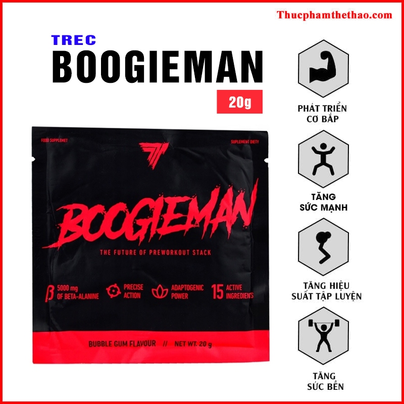 Gói Mẫu 1 Lần Dùng Preworkout Boogieman 20g Nhiều Mùi Vị Hàng