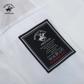 Beverly Hills Polo Club-Áo Blazer 2 Lớp Nam Slim Fit Trắng Trơn-BZMSLS23V003