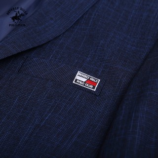Beverly Hills Polo Club-Áo Blazer 2 Lớp Nam Slim Fit Navy Trơn-BZMSLS23V006