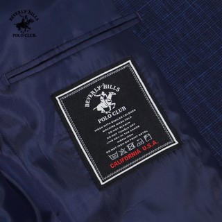Beverly Hills Polo Club-Áo Blazer 2 Lớp Nam Slim Fit Navy Trơn-BZMSLS23V006