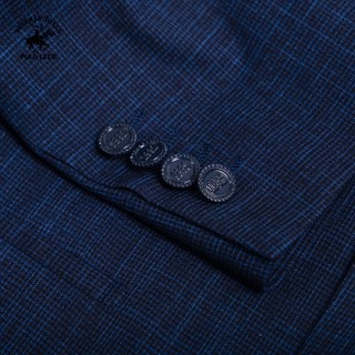 Beverly Hills Polo Club-Áo Blazer 2 Lớp Nam Slim Fit Navy Trơn-BZMSLS23V006