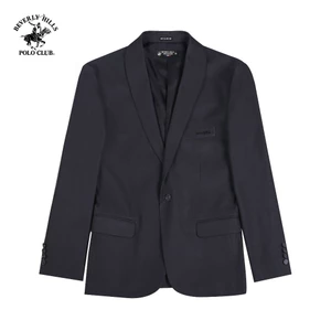 Beverly Hills Polo Club-Áo Blazer 2 Lớp Nam Slim Fit Xám Trơn - BZMSLS23V004