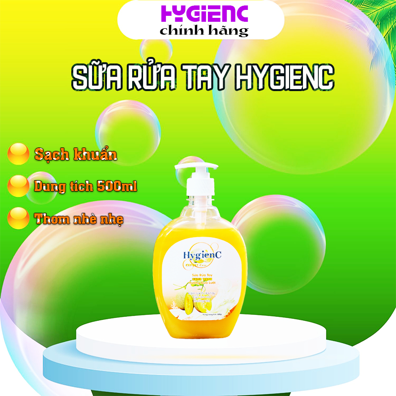 Ảnh Sữa rửa tay HygienC giữ ẩm, khử mùi dung tích 500ml - HC5 1