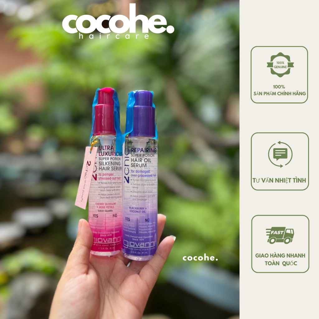Serum dưỡng tóc GIOVANNI 2chic UltraRepairing Super Potion Hair Oil