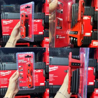 Bộ lục giác 8 chi tiết Milwaukee 48-22-2182 , bộ 9 48-22-2186 gấp gọn tiện dụng, đủ các kích thước