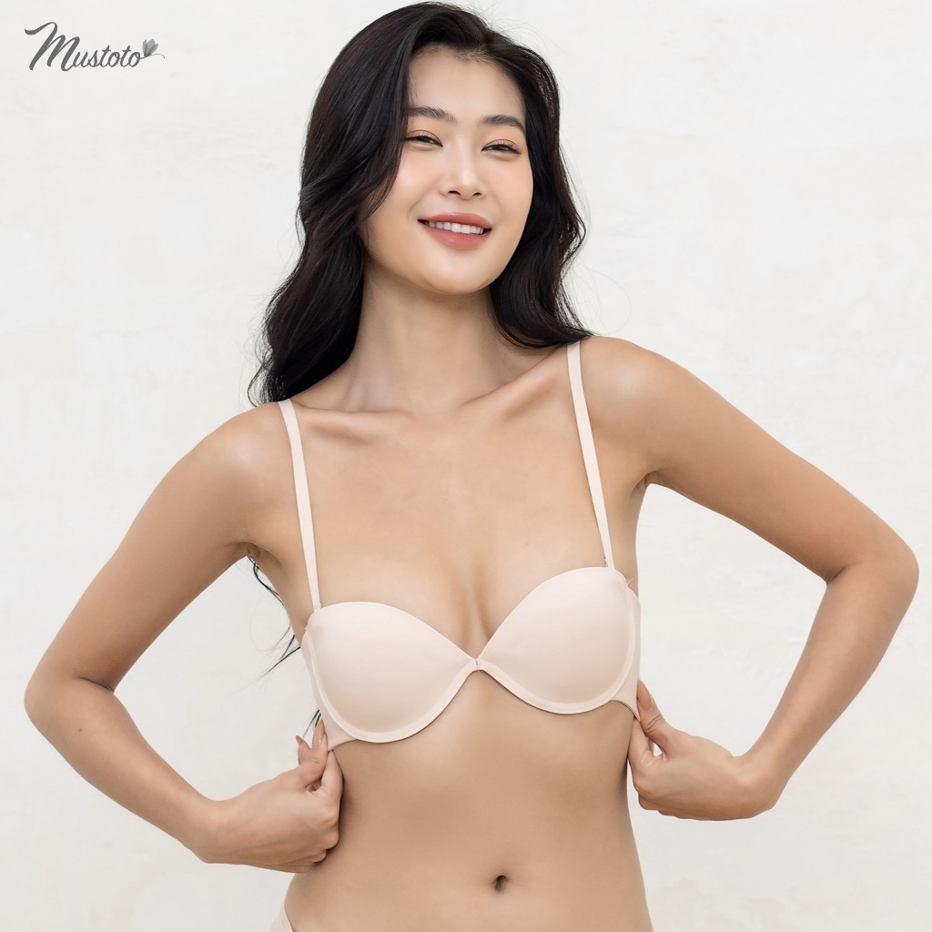 Ảnh Áo Lót Bra Mustoto Tháo Dây Chống Tụt Multiway 6 Cách Mặc (MA30) 2