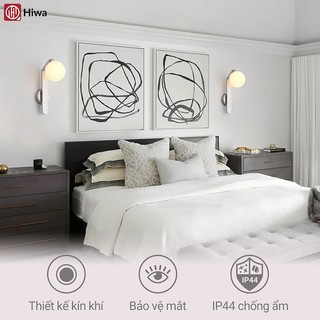 Đèn tường trang trí Hiwa B344 thiết kế hiện đại sang trọng, đèn ngủ treo tường ánh sáng thư giãn