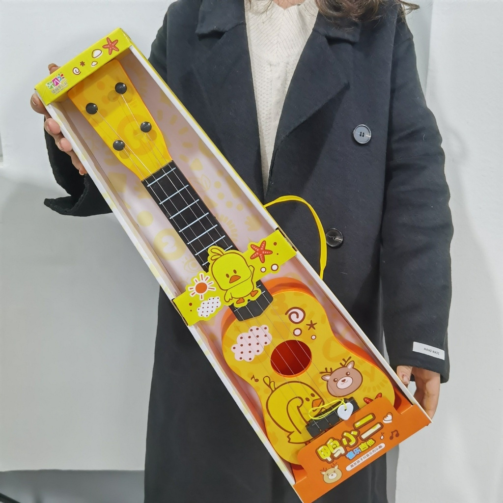 (Quà tặng)Đồ chơi trẻ em đàn ghita dành cho bé thích khám phá âm nhạc, học đánh đàn guitar vịt vàng xanh