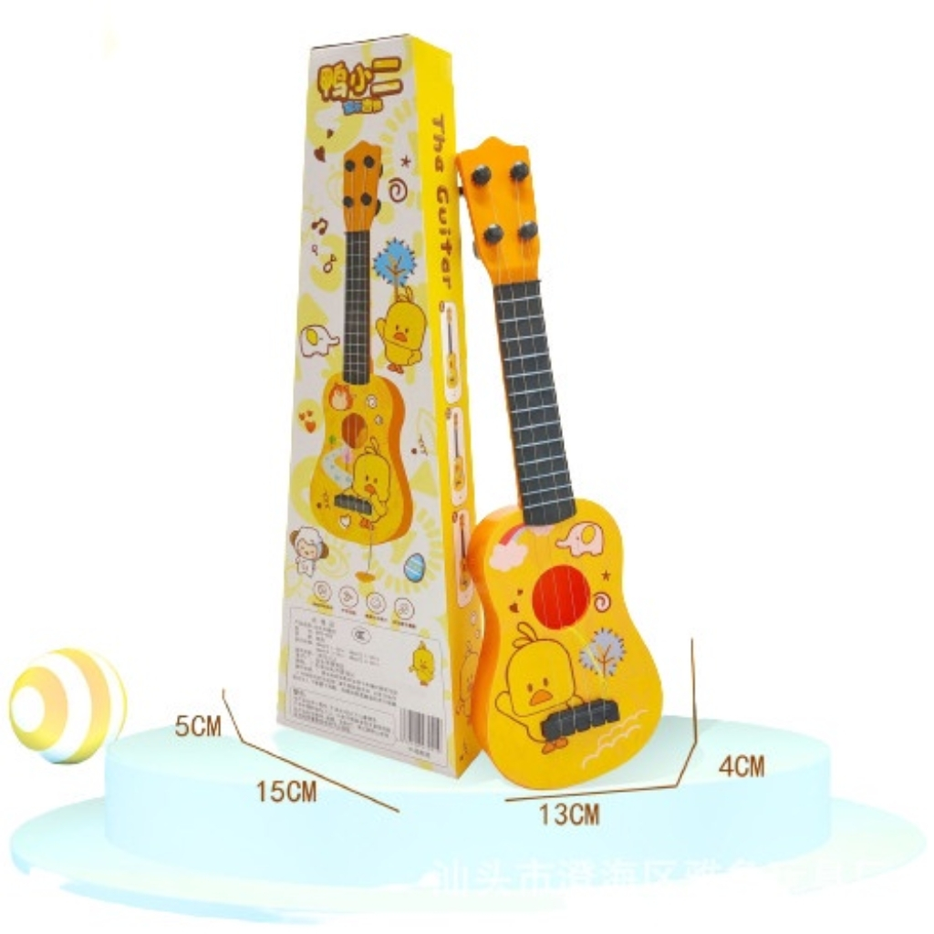 (Quà tặng)Đồ chơi trẻ em đàn ghita dành cho bé thích khám phá âm nhạc, học đánh đàn guitar vịt vàng xanh