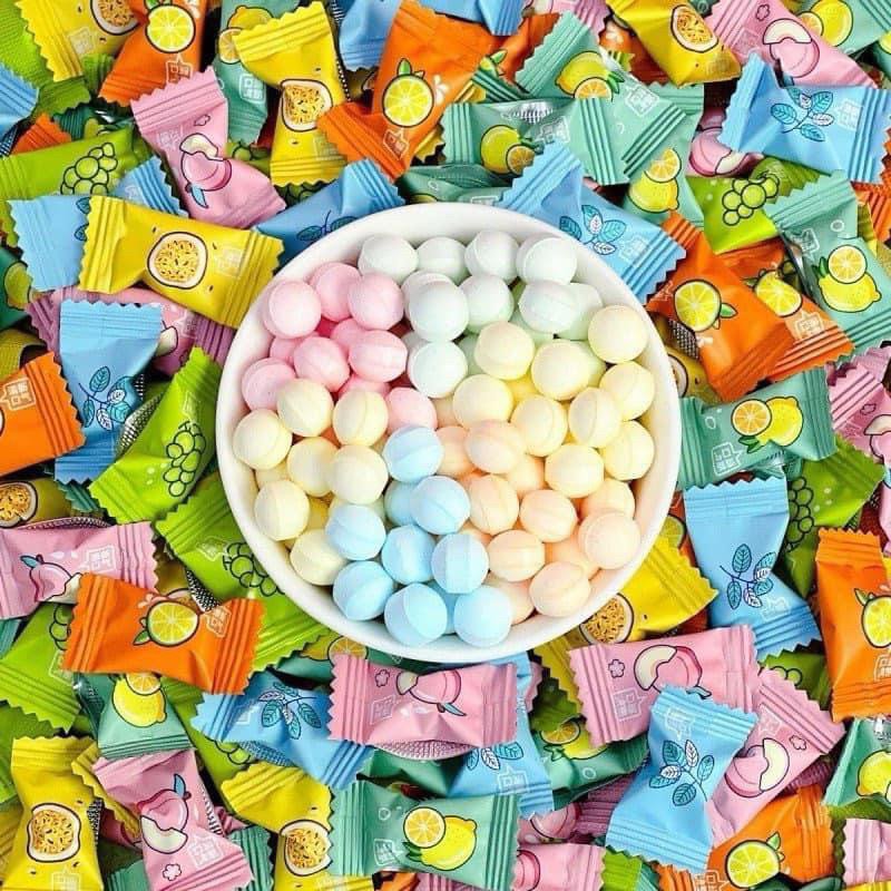 1kg kẹo ngậm trái cây 12 vị thơm ngon