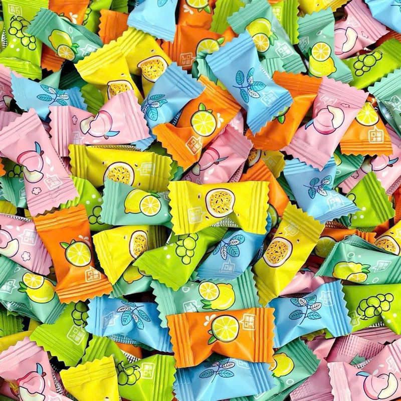 1kg kẹo ngậm trái cây 12 vị thơm ngon