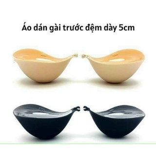 Miếng dán ngực VANVENE, áo dán silicon cài trước đệm dày 6cm siêu chắc chống nước tái sử dụng nhiều lần