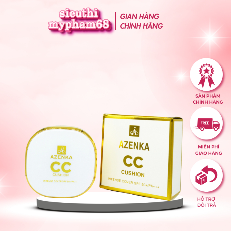 Phấn nước kiềm dầu AZEKA chống thấm nước lâu trôi chống nắng SPF50/ PA ...