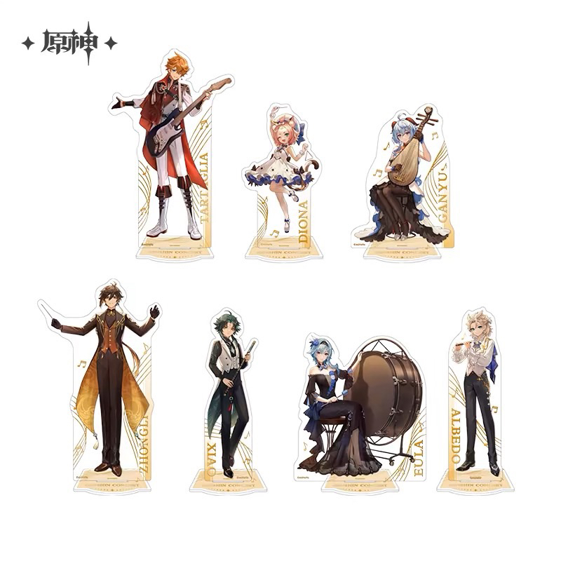 [Có sẵn] Standee concert/hoà nhạc 2023 Xiao/Childe/Zhongli/Albedo ...