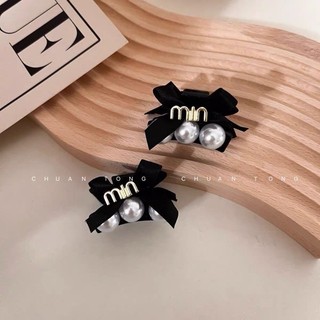 [🔥XƯỞNG SALE SẬP SÀN🔥] Set 2 Kẹp Tóc Mái Nơ Đính Hạt Dễ Thương Cho Nữ