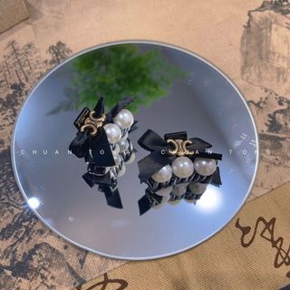 [🔥XƯỞNG SALE SẬP SÀN🔥] Set 2 Kẹp Tóc Mái Nơ Đính Hạt Dễ Thương Cho Nữ