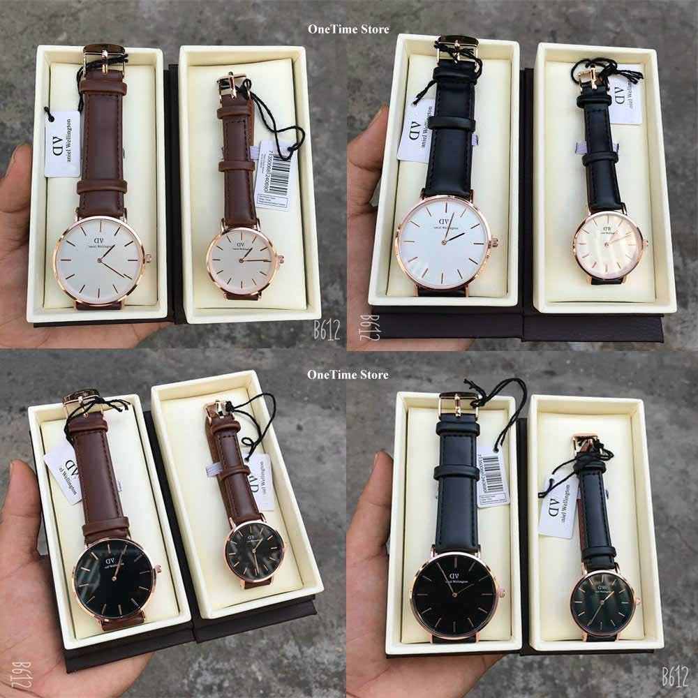 Đồng hồ nam nữ dây da D.VV, đồng hồ cặp đôi thời trang, hiện đại - One ...
