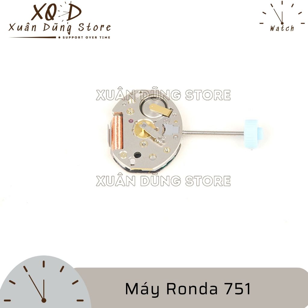 Máy Đồng Hồ Ronda 751 2 Kim Phụ tùng đồng hồ Máy Đồng Hồ Ronda 751 2 ...