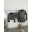 MIU.STUDIO | Set áo ghi croptop phối cổ-tay áo đính đá cao cấp mix chân váy xếp ly tiểu thư sang chảnh
