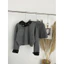 MIU.STUDIO | Set áo ghi croptop phối cổ-tay áo đính đá cao cấp mix chân váy xếp ly tiểu thư sang chảnh