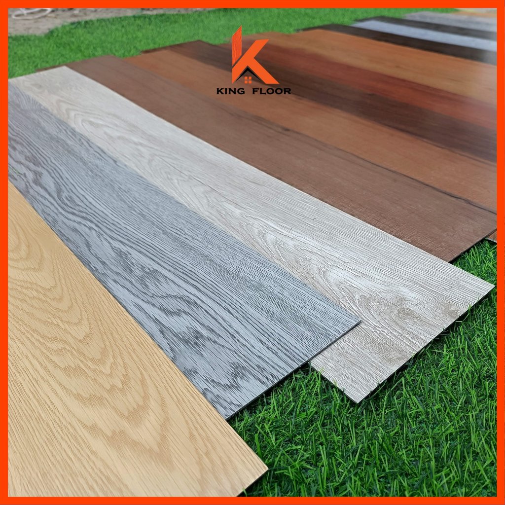 Tấm sàn nhựa giả gỗ sẵn keo, vân sần chống trơn chống thấm | Shopee