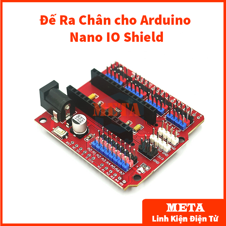Đế Ra Chân cho Arduino Nano IO Shield V3.0 Màu Đỏ - Board mở rộng ...