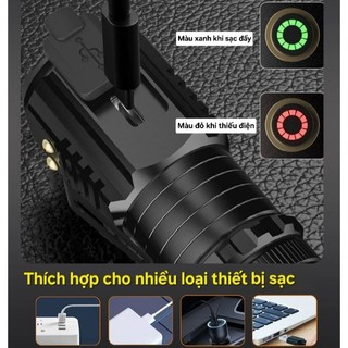 Đèn pin s350 siêu sáng, đèn pin nhỏ gọn cầm tay, cài mũ, hút nam châm cực tiện dụng