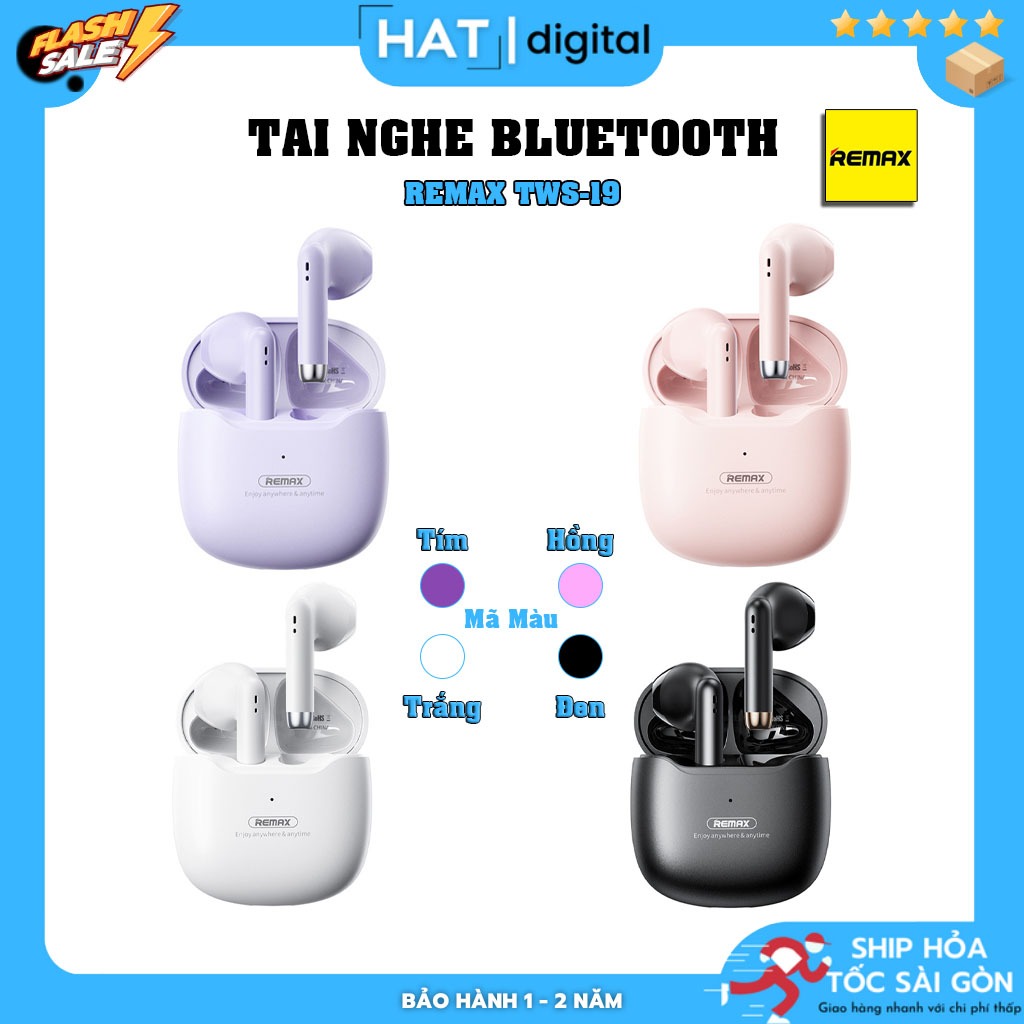 Tai Nghe Bluetooth True Wireless Remax TWS19 Headphone Không Dây