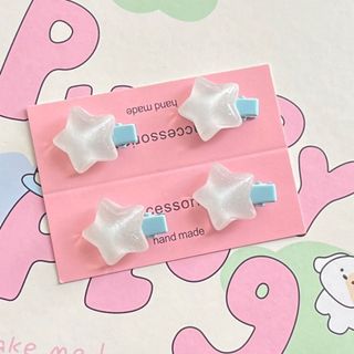 [🔥XƯỞNG SALE SẬP SÀN🔥] Set 2 Kẹp Tóc Màu Y2K Hình Ngôi Sao Dễ Thương Cho Nữ K06