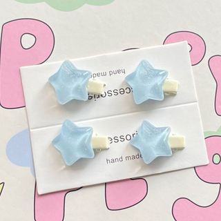 [🔥XƯỞNG SALE SẬP SÀN🔥] Set 2 Kẹp Tóc Màu Y2K Hình Ngôi Sao Dễ Thương Cho Nữ K06