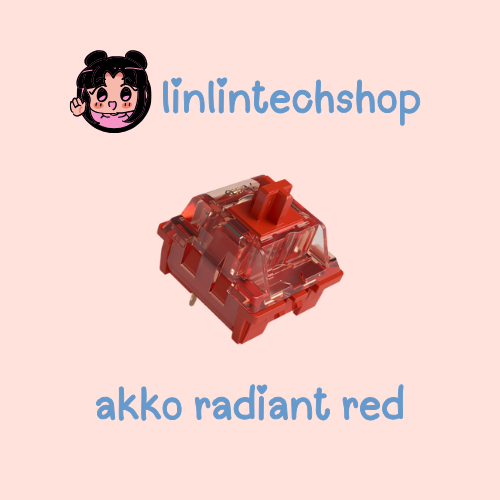 [BÁN LẺ] Akko Radiant Red | Linear | Công tắc bàn phím cơ | Shopee Việt Nam