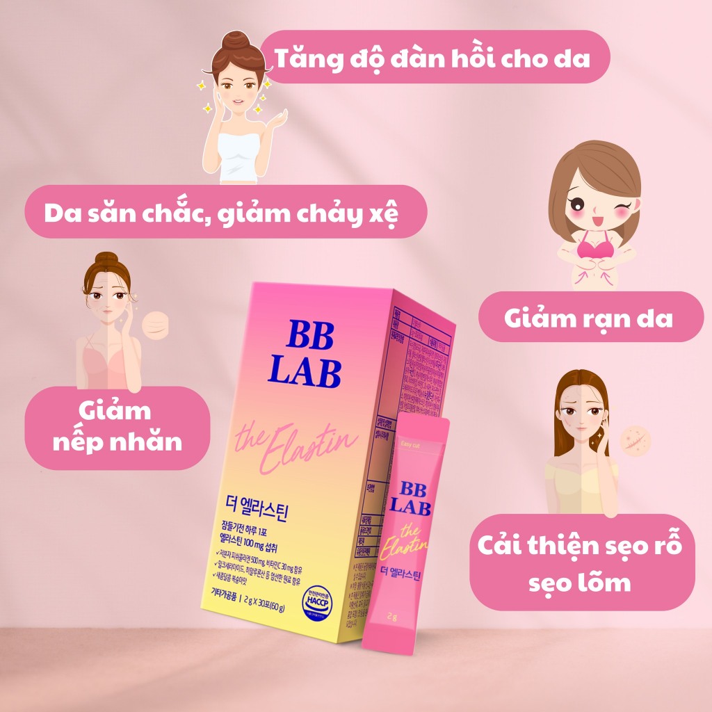 Bột Uống BB LAB The Elastin: Tăng Đàn Hồi, Giảm Nhăn & Chảy Xệ Da