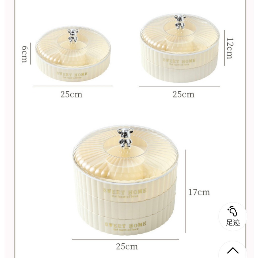 Khay Đựng Mứt Tết Bánh Kẹo Tết Nhựa 3 Tầng 2 Tầng Có Ngăn Trong Suốt Tiện Lợi
