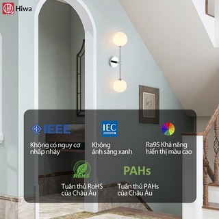 Đèn tường cao cấp Hiwa B7362 thiết kế tinh xảo, Đèn trang trí cầu thang điểm nhấn kiến trúc