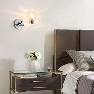 Đèn trang trí gắn tường Hiwa B7382 ánh sáng gợn sóng, Đèn ngủ đẹp ánh sáng dịu dàng