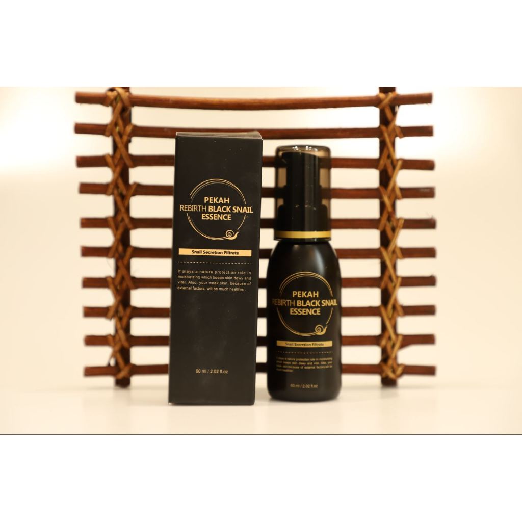 Ảnh Serum Dưỡng Ẩm Chống Lão Hóa Giảm Nếp Nhăn PEKAH Rebirth Black Snail Essence 60ml 2