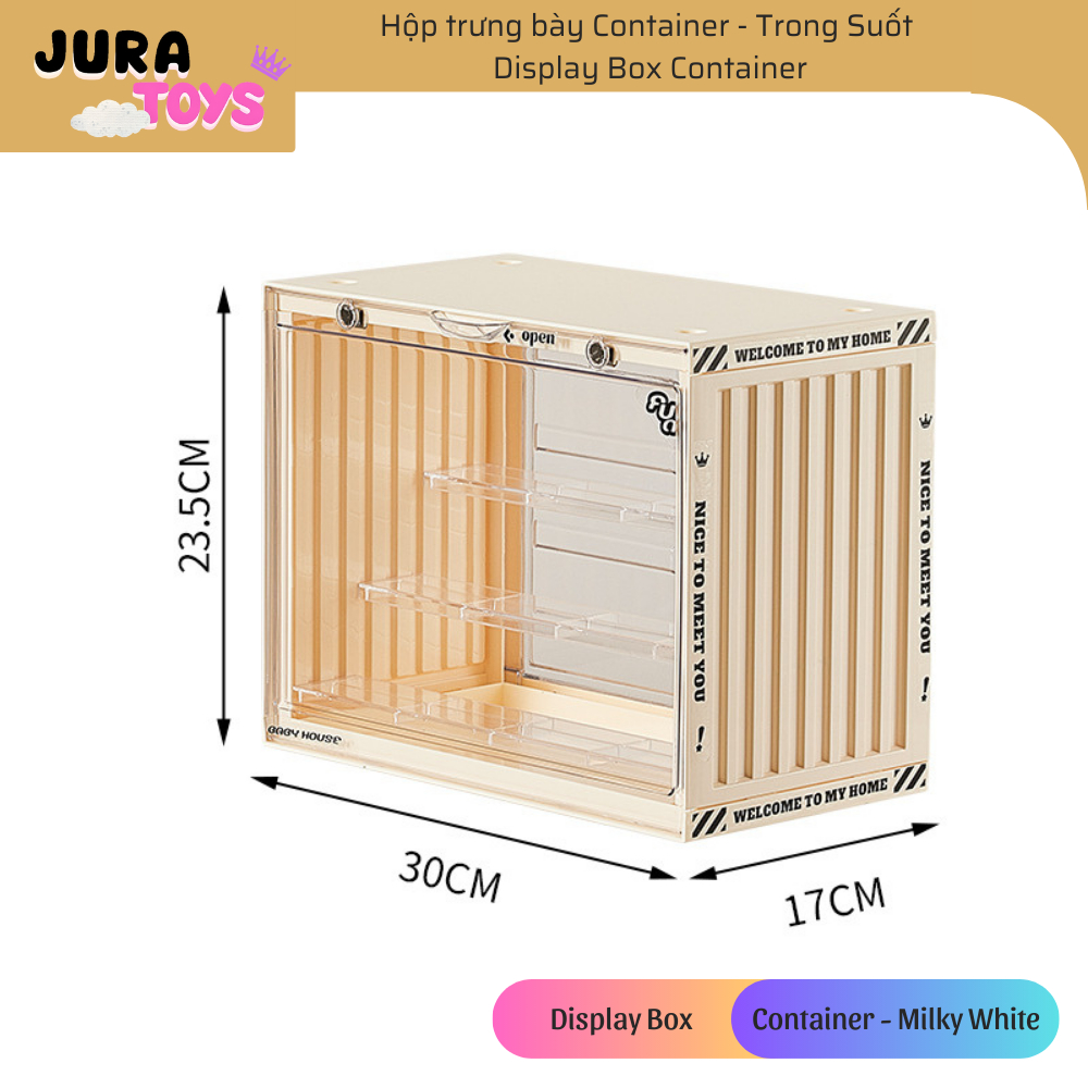 Hộp trưng bày Container - Trong Suốt ( ACRYLIC ) tủ bảo quản đồ chơi mô ...