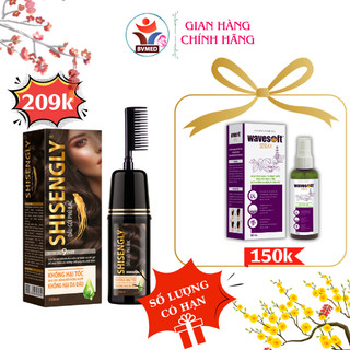 Dầu Gội Phủ Bạc Cao Cấp SHISENGLY Làm Đen Tóc & Giảm Rụng Tóc - Hàng Chính Hãng Loại 200ml