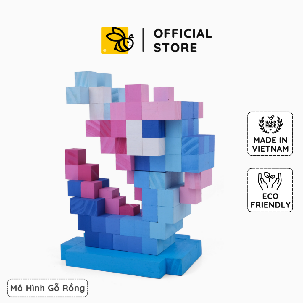 Mô Hình Gỗ Rồng Phương Đông - Đồ Thủ Công 3D Pixel | Shopee Việt Nam