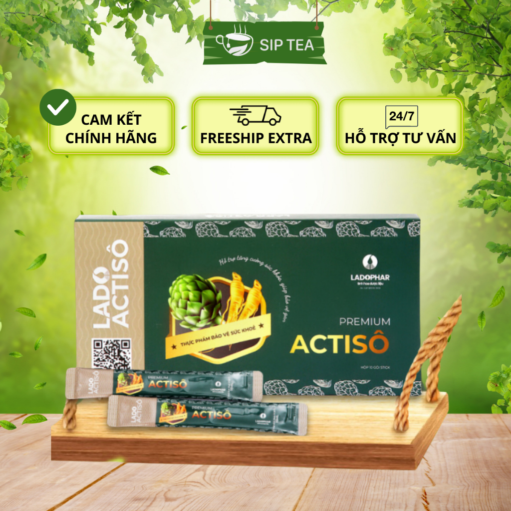 Cao nước Lado Actisô Premium Actisô Ladophar Hộp 10 Gói dạng cao đậm ...