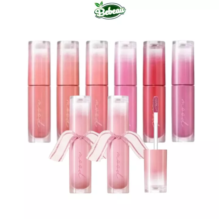 Son Tint Bóng Peripera Ink Mood Glowy Tint hiệu ứng căng bóng mịn môi bám lâu - Bebeaumall