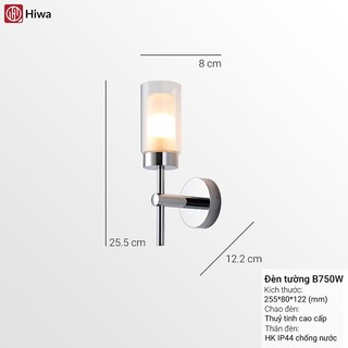 Đèn tường phòng khách hiện đại Hiwa B750, Đèn tường cầu thang không gian an toàn